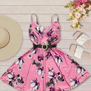Vestido Feminino Rosa